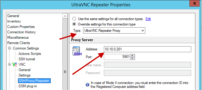 Ultravnc repeater reading proxy settings error 550 access is denied filezilla