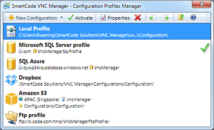 Configuration Profiles Manager