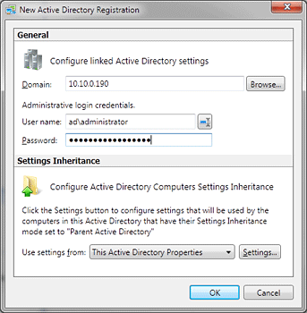 Adding Linked Active Directory